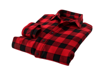 Warm and Comfortable Flannel Clothing Isolated on Transparent Background.