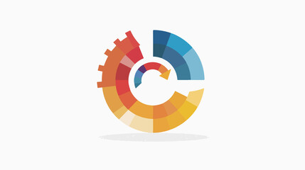 Obraz premium Flat Vector Refresh Icon for Web Design Isolated on White Background