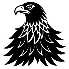 eagle silhouette head vector