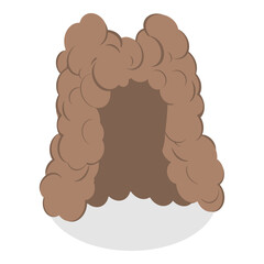 3D Isometric Flat  Set of Elegant And Ornate Hairpieces. Item 3