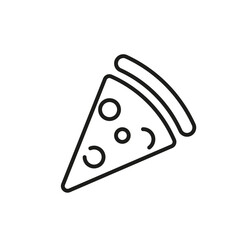 pizza icon. vector line icon for your website, mobile, presentation, and logo design.