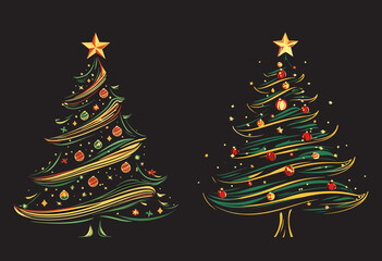 Vector Christmas tree