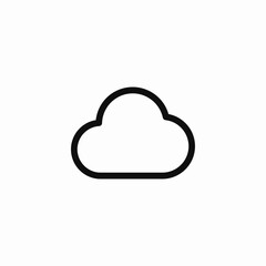 cloud data service icon sign vector