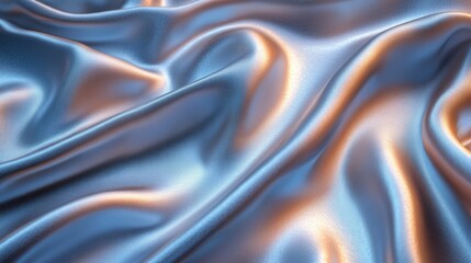 Silky fabric with soft folds and gentle light reflection, ideal for luxury textile design projects.