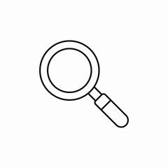 lens magnifier icon sign vector