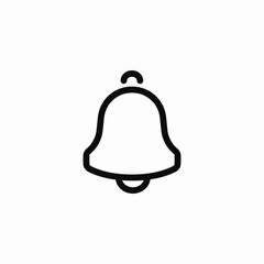 notification bell alarm icon sign vector