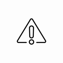 triangle warning exclamation mark icon sign vector