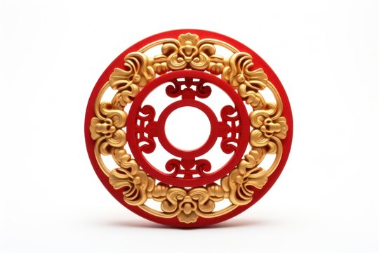 Chinese Fu Lu Shou gold jewelry wheel.