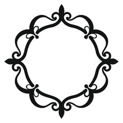 Decorative Frame Border Design with Ornament, Easily Editable Vector File