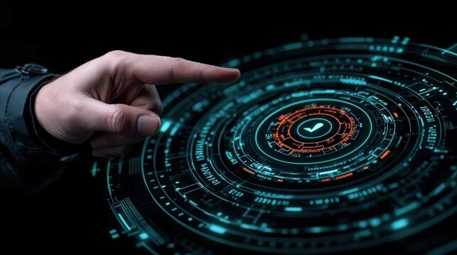 Innovative sustainability report visualization digital interface interactive graphic tech environment close-up viewpoint data insight