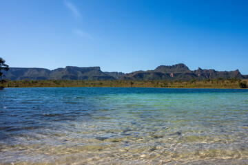 View of Lagoa da Serra (Serra Lagoon) at Serras Gerais - Rio da Concei&ccedil;&atilde;o, Brazil