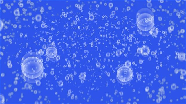 blue water drops bubbles animation texture background