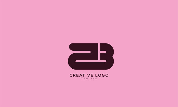 ZB Abstract initial monogram letter alphabet logo design