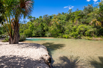 View of Puçá Beach (Praia do Puçá) at Serras Gerais - Aurora do Tocantins, Brazil