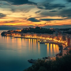 Naklejka premium Province Latina's Gaeta coast.