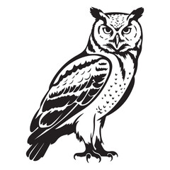 Creative black and white animal vector