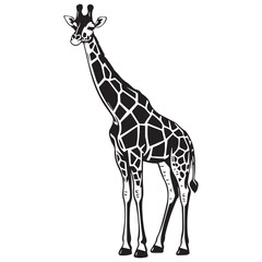 Naklejka premium Creative black and white animal vector