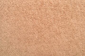 Texture of soft carpet. Soft carpet texture surface. Close-up. Copy space. Top view.
