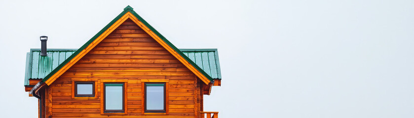Eco friendly tiny house with wooden exterior and green roof design
