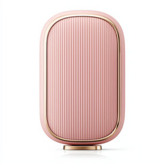 Obraz premium stylish smart home device in pink with sleek design and gold accents, perfect for modern interiors