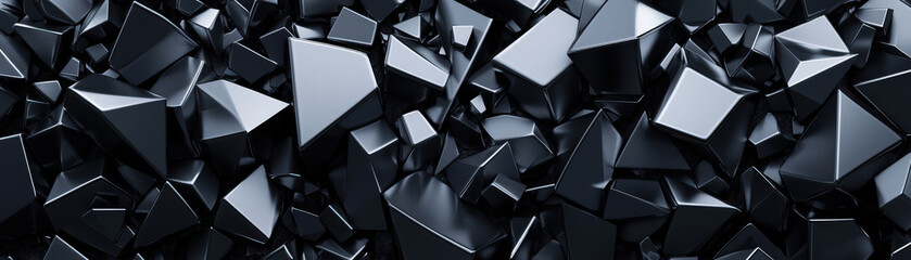 Dark abstract background featuring sharp angular shapes and textures