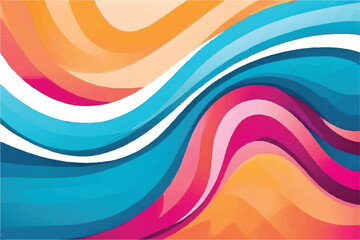 Abstract colorful wavy striped background. Wavy background. Groovy colorful wavy pattern background. Layered Waves Background. 
