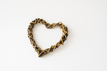 Love Heart Shape White Background,  Love Relationship with trust and communication