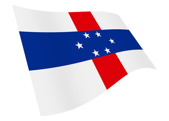 Netherlands Antilles waving flag graphic