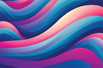 Abstract colorful wavy striped background. Wavy background. Groovy colorful wavy pattern background. Layered Waves Background. 