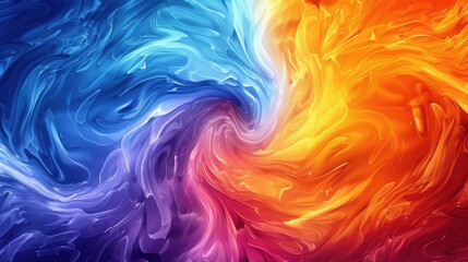 Obraz premium Swirling patterns in a vector design, capturing the essence of water currents