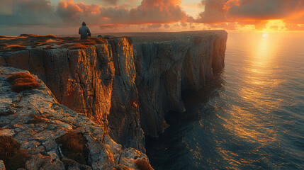 Solitary Contemplation: Pondering Life's Meaning