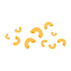 Italian macaroni pasta illustration 