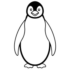 penguin on a white background
