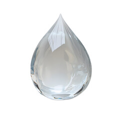 Obraz premium Clear Glass Water Droplet with Beautiful Reflection and Shine