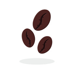 Coffee Bean Icon Vector Design.
