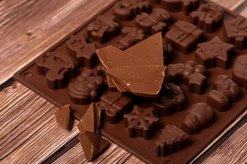 . Home cooking and baking, making chocolates for Christmas.