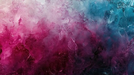Fototapeta premium Abstract background of colorful ice texture with pink, purple, and blue hues.