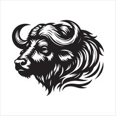 Buffalo Head Silhouette