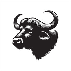 Buffalo Head Silhouette