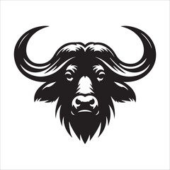 Buffalo Head Silhouette