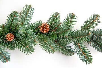 A close-up shot of a pine branch featuring cones, great for nature and outdoor-themed designs