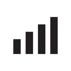 Signal sign symbol, signal connection icon, communication vector design illustration, isolated on white background. 