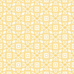 Seamless oriental vector pattern. Golden luxury geometric repeat pattern for ornament.