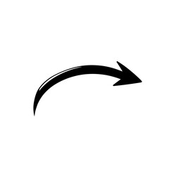 Arrow point around Curved arrows. Arrow sign. Curved arrow pointing right direction pointed behind
