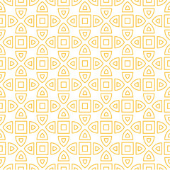 Seamless golden ornamental vector pattern. geometric repeat pattern in arabian style.