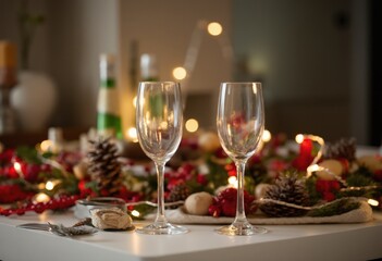christmas table setting