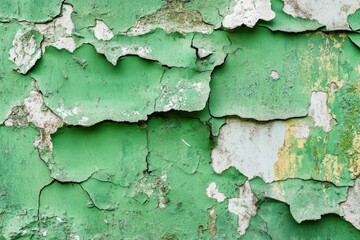 Obraz premium Rugged Green Grunge Backdrop: A Textured Canvas with Abandoned Touches and Rough Stone Aesthetic