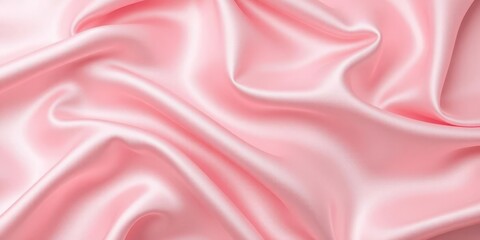 Fototapeta premium Smooth and shiny pink satin fabric texture for elegant backgrounds, shiny, pink