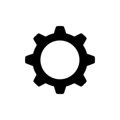 Gear Icon Representing Settings and Mechanical Adjustments - Ideal for Technology, Engineering, and Tools-Related Visuals