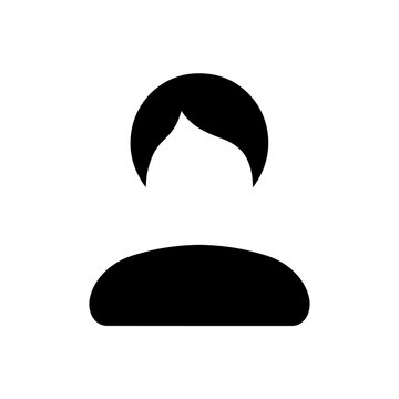 recommend clip art: Person Silhouette Icon Representing User, Profile, and Individual - Ideal for Social Media, User Interfaces, and Identity Designs